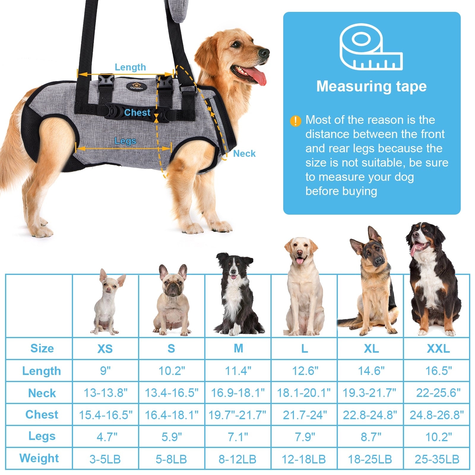 Pet lift harness top
