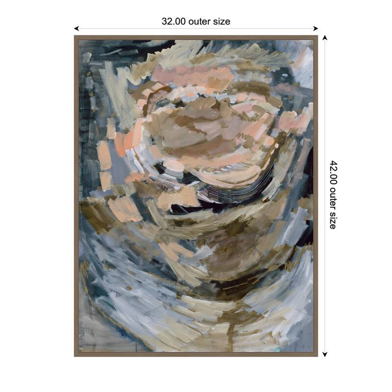 Kate and Laurel Sylvie Revival Print Framed Canvas by Leah Nadeau