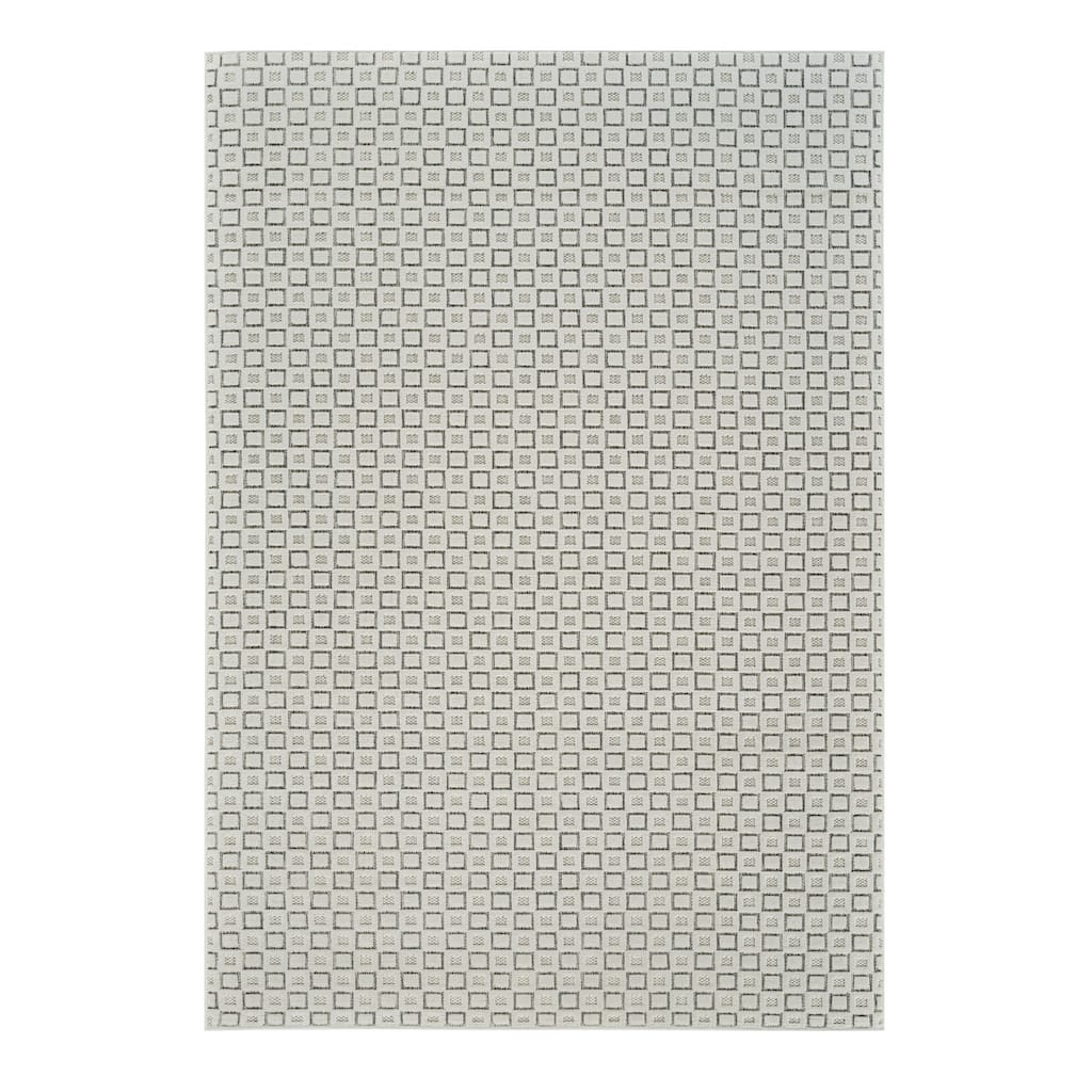 Elto Sleek Geometric Weather Resistant Current & Stylish Outdoor Rug