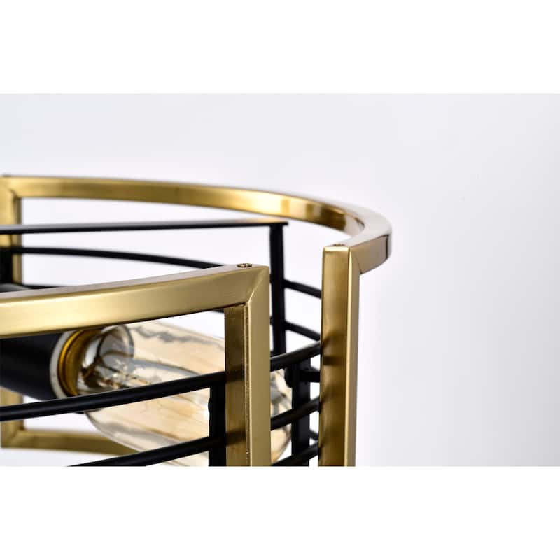 Milly 15 Inch Oil Rubbed Brass Cage Pendant 3-Light