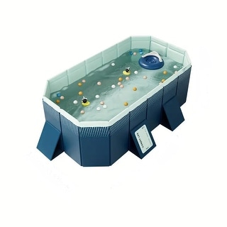 PVC Folding Pool Non-Inflatable for Outdoor Patio Beach Garden - Bed ...