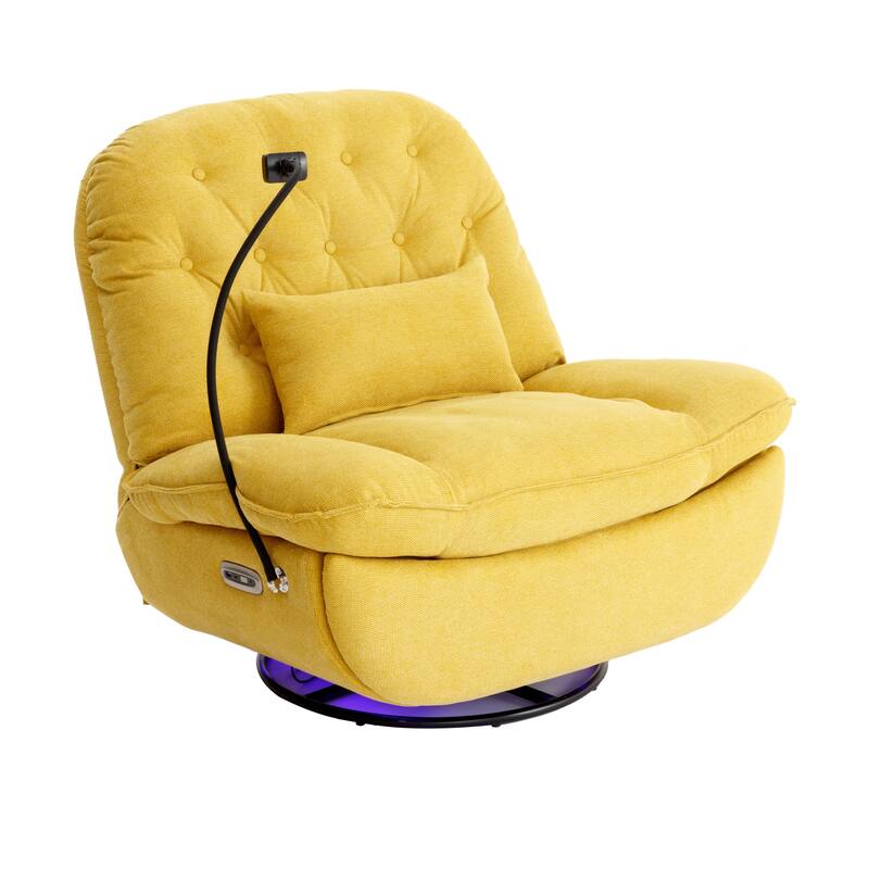 270 Degree Swivel Power Recliner with Voice Control, Bluetooth Music