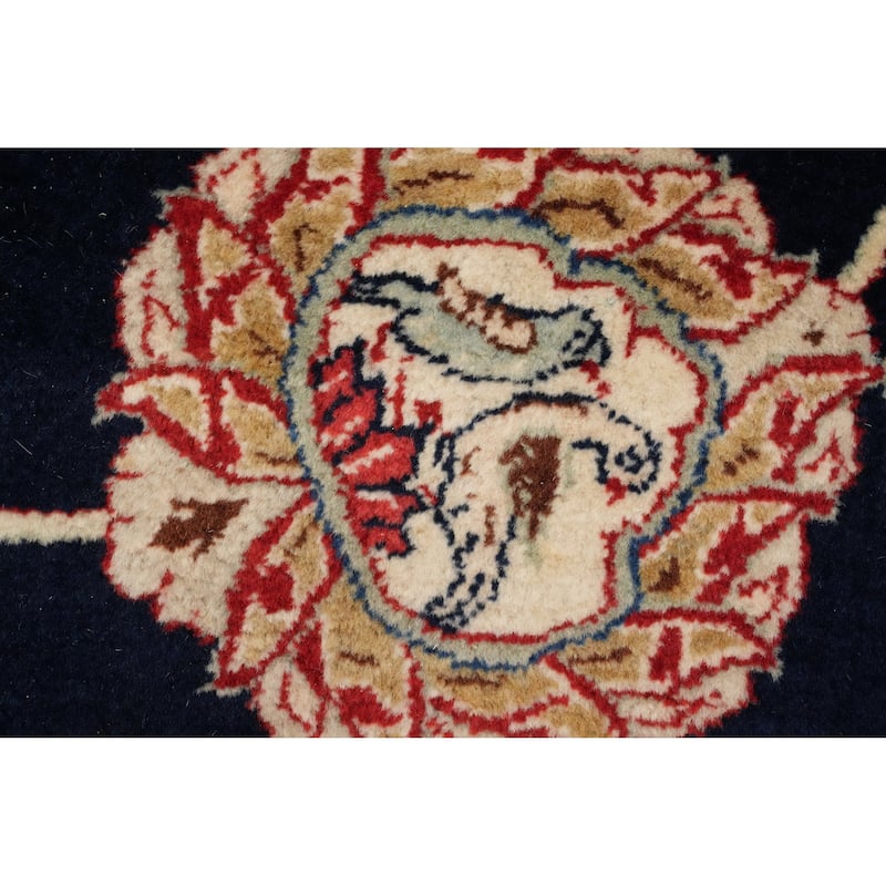 Hand Knotted Oriental 100% Wool Carpet Traditional All-Over Navy Blue & Blues Sarouk Area Rug - 17' 0'' X 10' 4''