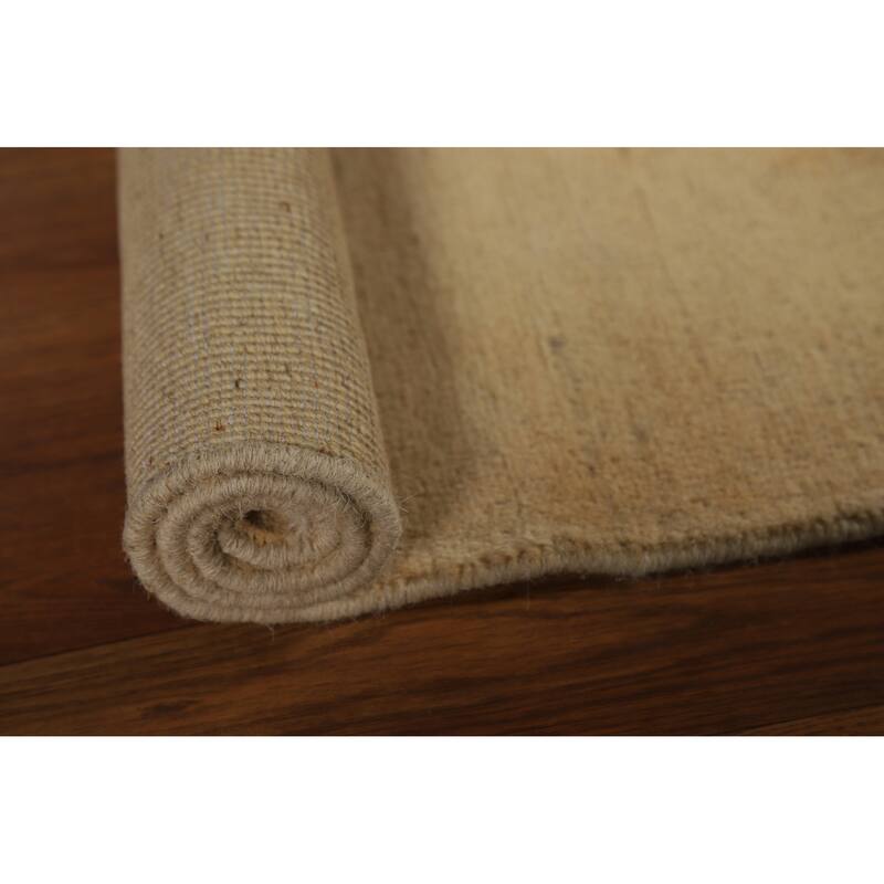 Modern Gabbeh Oriental Rug Hand-Knotted Wool Carpet - 2'8"x 4'0"