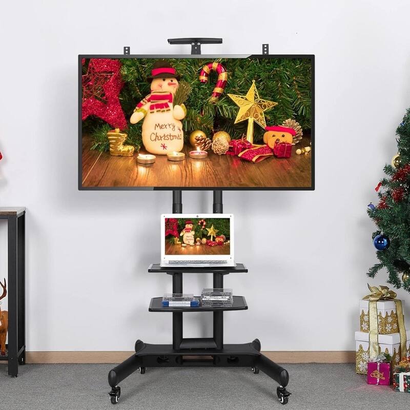 Mobile TV Stand with Wheels