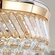 preview thumbnail 12 of 19, Kviflon 48" Crystal Fandelier Ceiling Fan with Light and Retractable Blades LED Dimmable for Bedroom Living Room - 48 Inches