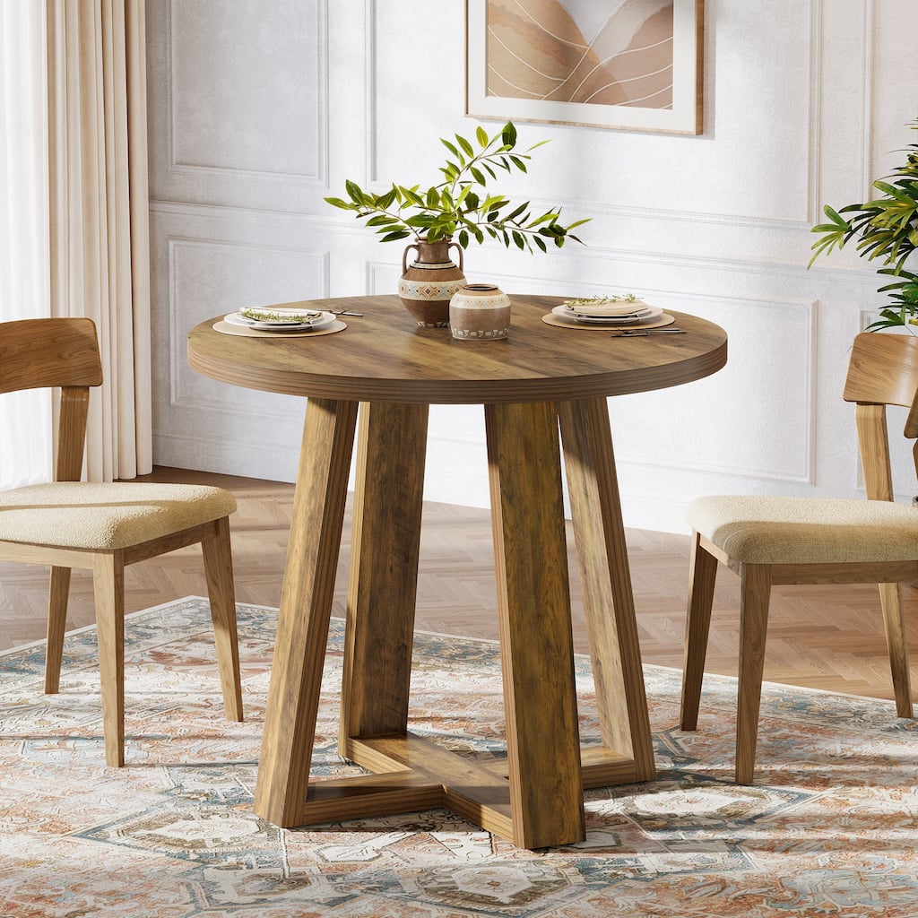Small Round Dining Table for 2-4 People