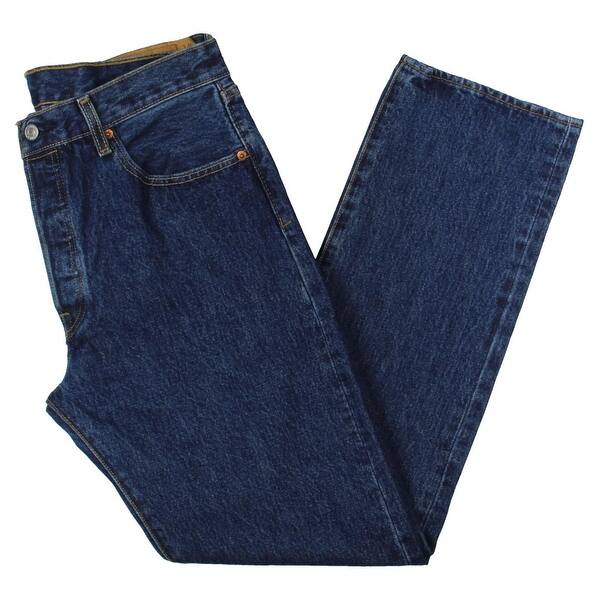 Shop Levi S Mens 501 Straight Leg Jeans Medium Wash Button Fly Overstock 13136465 Ten model jeansów levi's® będzie idealny na różne okazje i różnorodne stylizacje. overstock com
