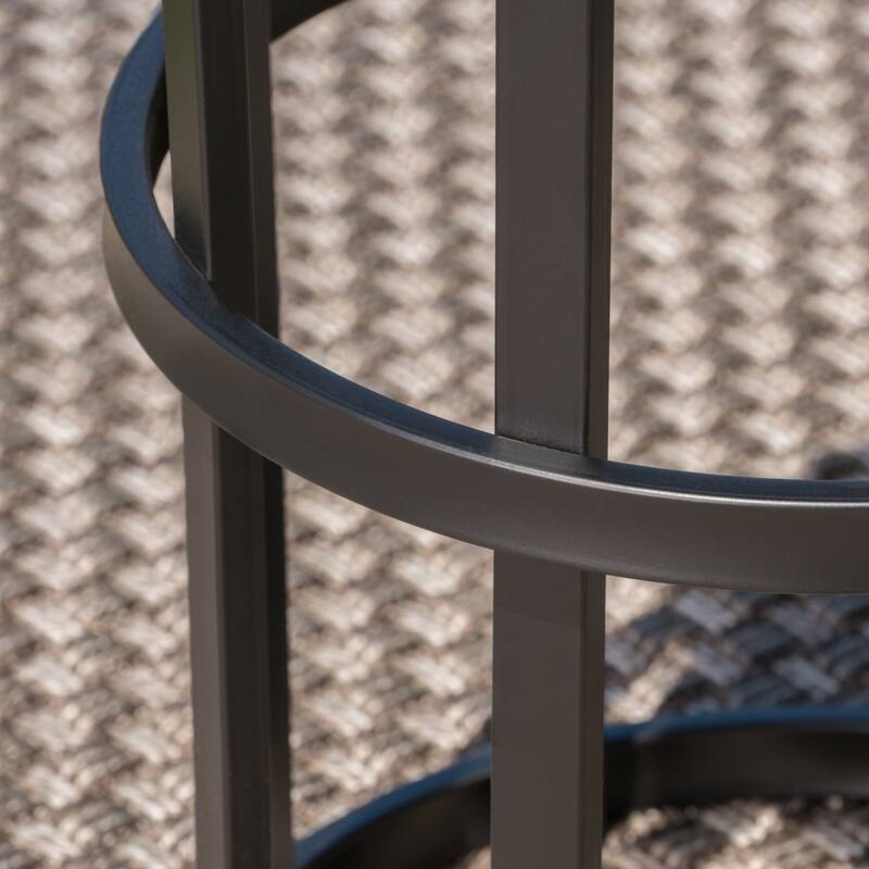 Carlo Outdoor Industrial 11-inch Ceramic Tile Side Table by Christopher Knight Home