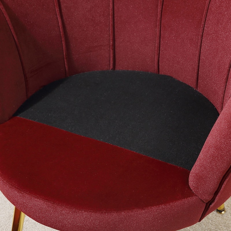 Velvet-touch Fabric Accent Chair