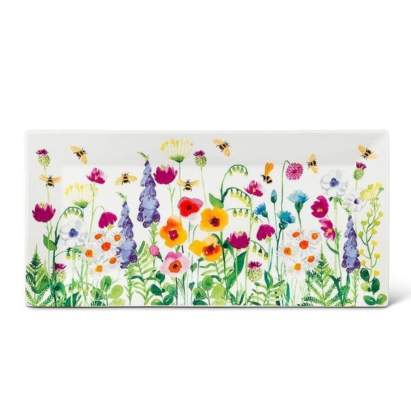 Bee Garden Rectangle Platter