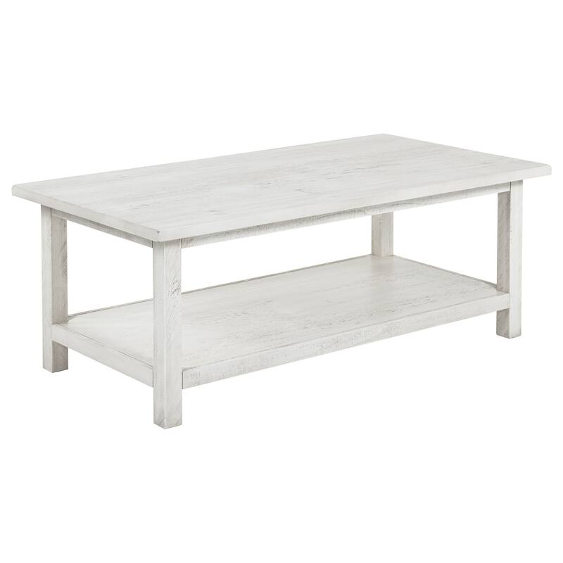 Castleton Wood Coffee Table with Shelf