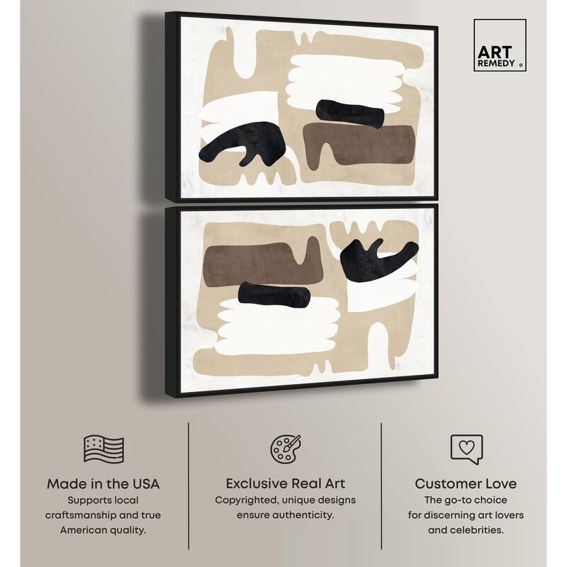 Simple Golden Peonie Canvas by Art Remedy