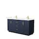 Option Dark Blue, Gold Trim, Giotto Quartz Top