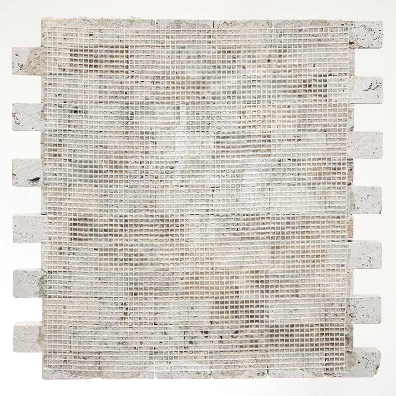 Rustic Desert Travertine 1" x 2" Split Face Mosaic