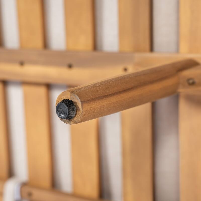 Christopher Knight Home - Terassi Outdoor Acacia Wood 3-Seater Sofa with Wide Armrest & Backrest Support Cushion - 76.25"W