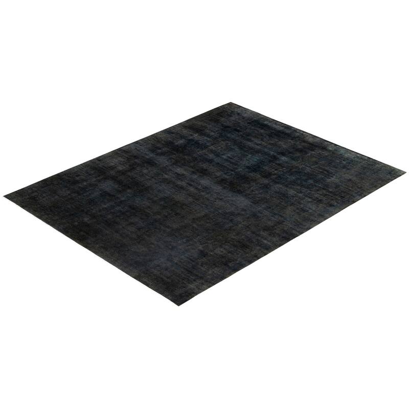 Overdyed One-of-a-Kind Hand-Knotted Area Rug - Gray - 9' 1" x 11' 8"