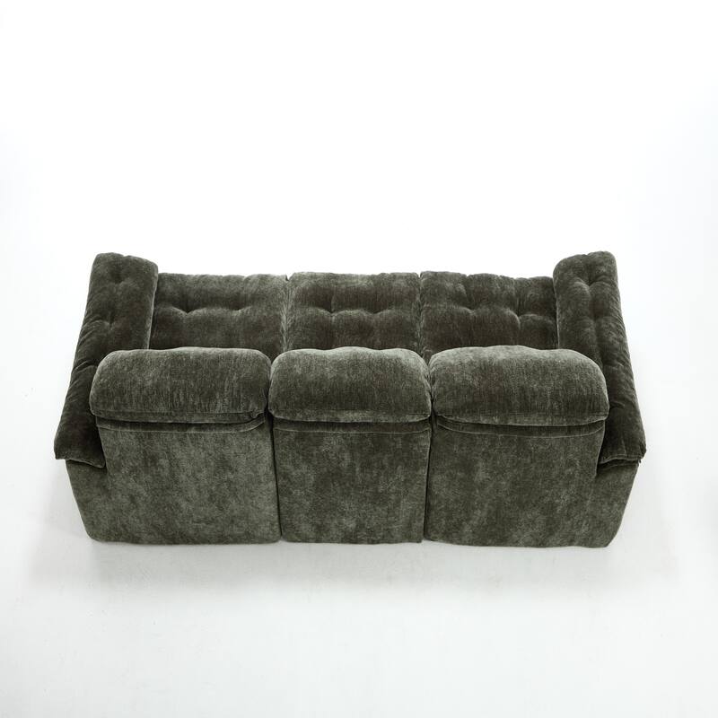 Modular Convertible Cushioned Sleeper Sofa Set