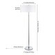 preview thumbnail 25 of 86, Simone 2-Light Floor Lamp with Fabric Shade