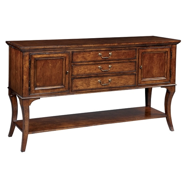 Hekman Furniture European Legacy Sideboard Buffet Cabinet - 38.25 in. high x 66 in. wide x 20 in. deep. Opens flyout.