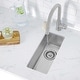 preview thumbnail 1 of 14, STYLISH 9 inch Single Bowl Undermount and Drop-in Stainless Steel Kitchen Sink - 9" x 17.75" x 5" Without Bottom Grid