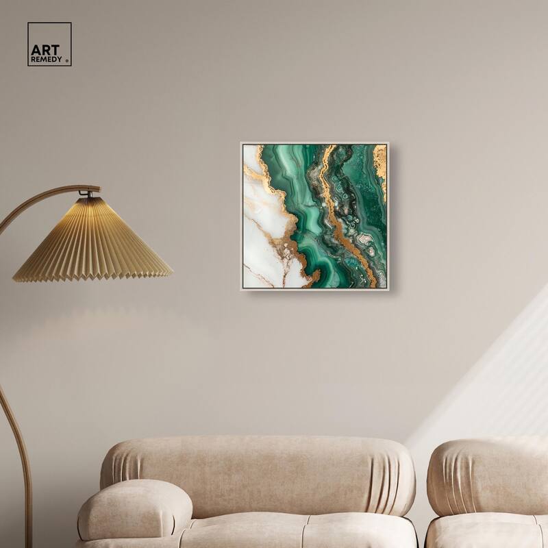 Malachite Majesty Canvas by Art Remedy