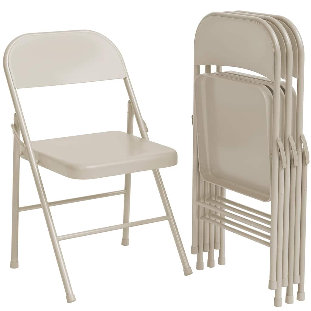 Folding Chairs Set of 4 Hold Up to 350 Pounds
