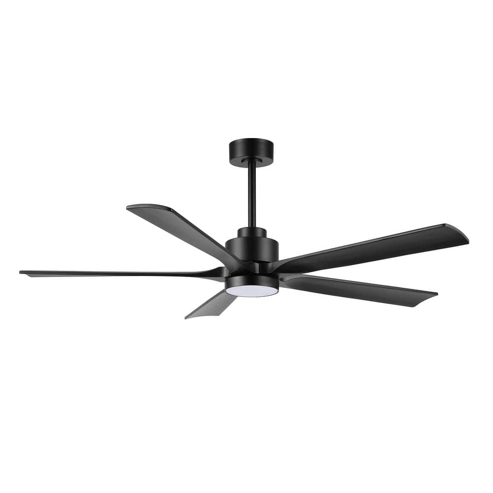 WINGBO 52" / 60" Solid Wood DC Motor Integrated LED Ceiling Fan with Remote