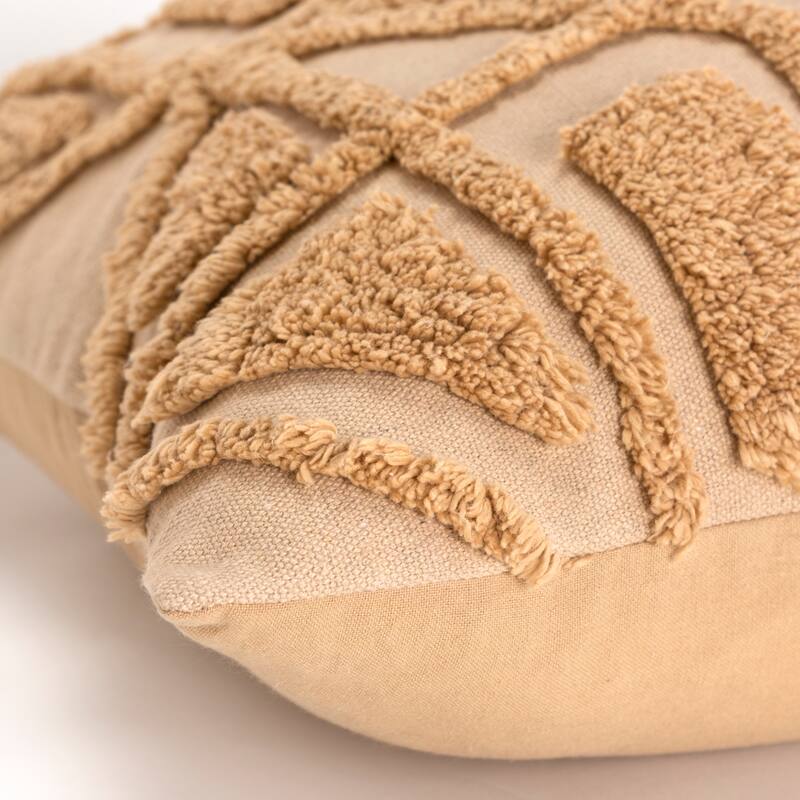 Rizzy Home Tufted Geometric Throw Pillow