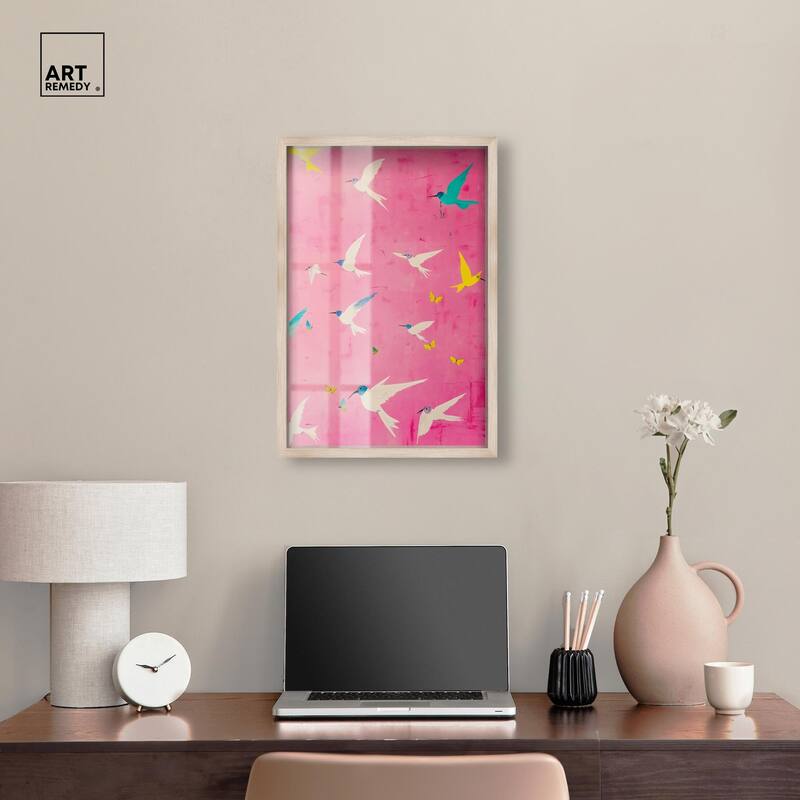 Soaring Sorbet Shadowbox by Art Remedy
