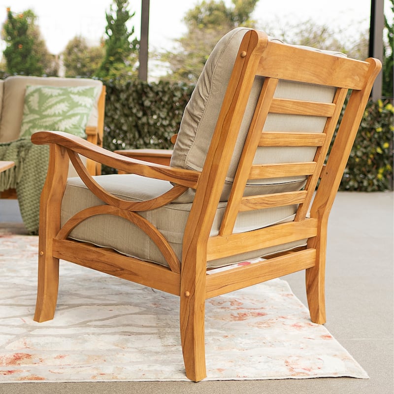 Cambridge Casual Lowell 5-piece Teak Wood Outdoor Conversation Set