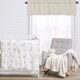 preview thumbnail 3 of 4, Boho Aztec Geometric Window Curtain Valance - Gender Neutral Beige Taupe Tan Bohemian Southwest Tribal for Llama Collection