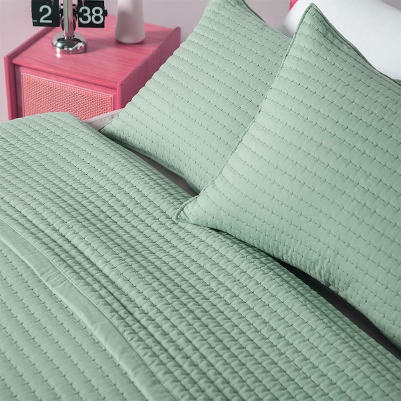 KASENTEX Quilt Set Soft Bedspread - Light Weight, Stone Washed, Down Alternative Fill, Machine Washable