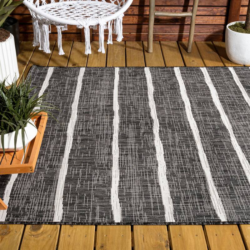 JONATHAN Y Andratx Berber Stripe Indoor/Outdoor Area Rug