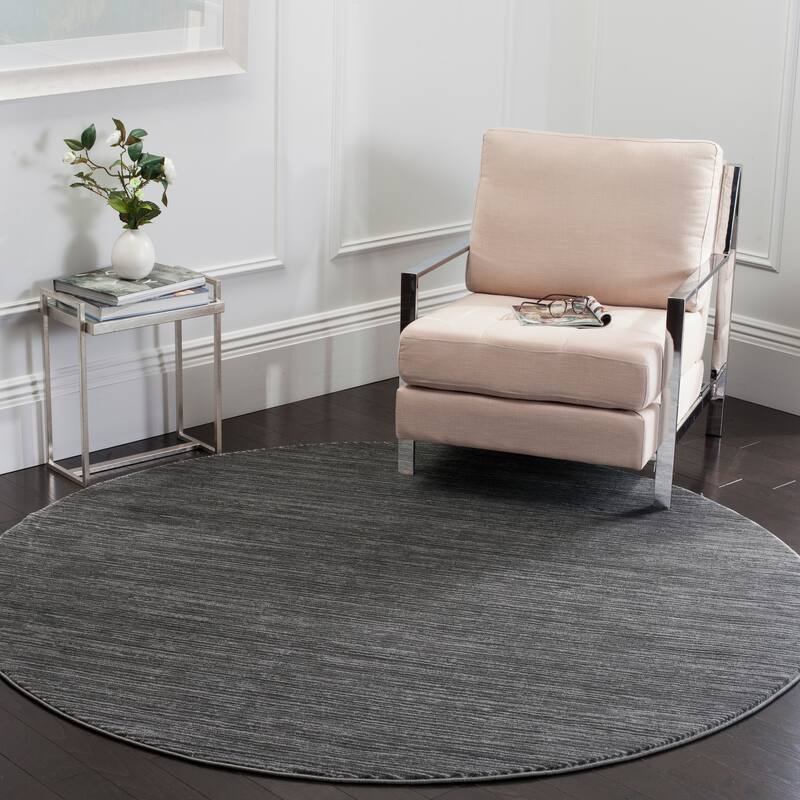 SAFAVIEH Vision Tanasa Modern Ombre Tonal Rug - 3' Round - Grey