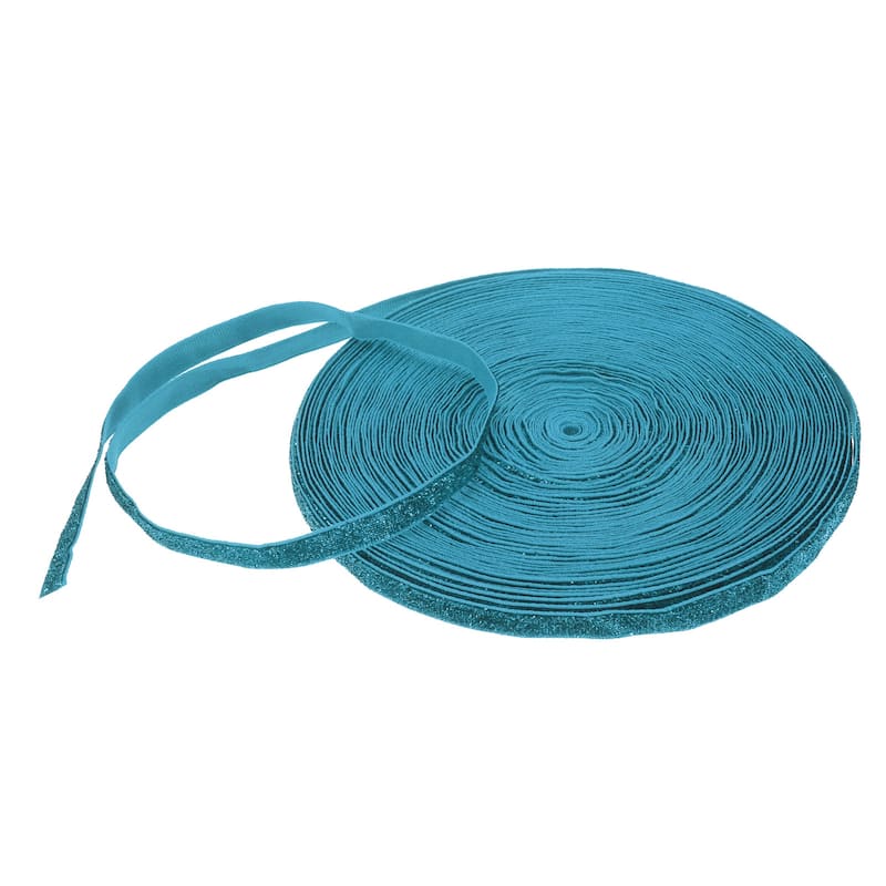 Metallic Glitter Velvet Ribbon 3/8 "x 25 Yard for Gift Wrapping