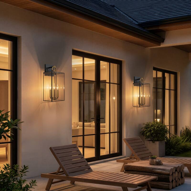 C Cattleya Dark Bronze Finish Solid Brass Outdoor Wall Lantern Sconce