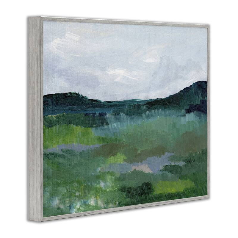 Stupell Brushed Tranquil Landscape Framed Giclee Art Design By Nikita Jariwala