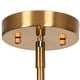 preview thumbnail 11 of 16, Mola Modern Gold 1-Light Seeded Glass Pendant Light for Kitchen Island Dining Room - D 9" x H 8"