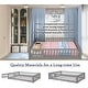 preview thumbnail 36 of 78, Twin/Full/Queen Size Floor Bed with Safety Guardrails, Toddler Floor Bed for Girls and Boys