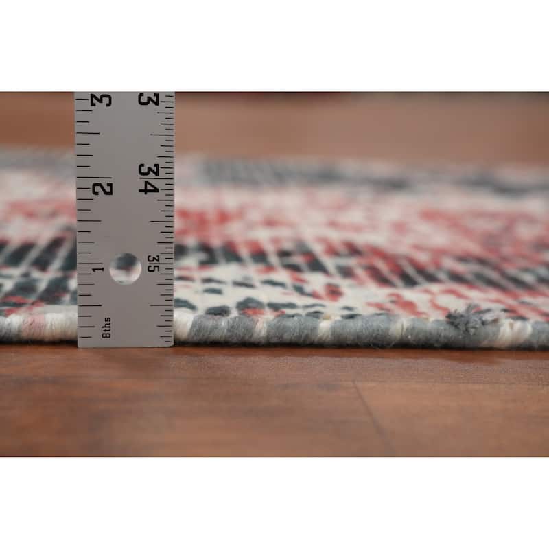 Hand Knotted Oriental Viscose Silk Carpet Modern Abstract Multi-Colored Abstract Area Rug - 4' 0'' X 2' 0''