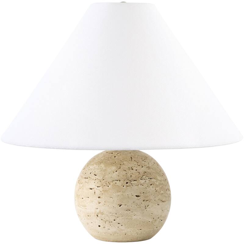 Livabliss Bajo Traditional Accent Table Lamp - Brown/White