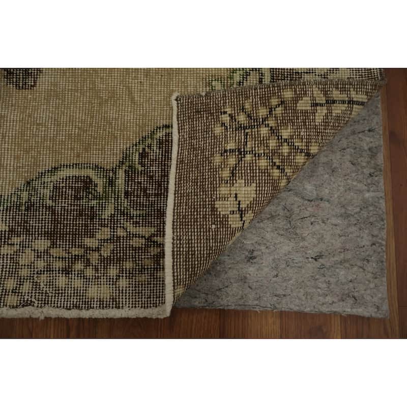 Hand Knotted Oriental 100% Wool Carpet Transitional Floral Beige & Ivories Anatolian Area Rug - 8' 3'' X 4' 11''