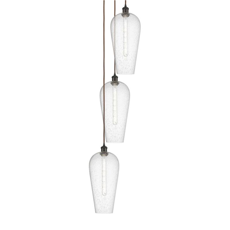 Innovations Lighting 113B-3P-58-15 Chelsea Pendant Chelsea 3 Light 15" - Oil Rubbed Bronze / Seedy