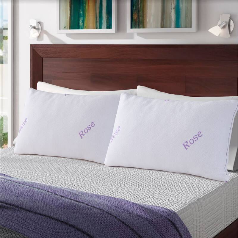 Rose Memory Foam Pillow 16" x 28"