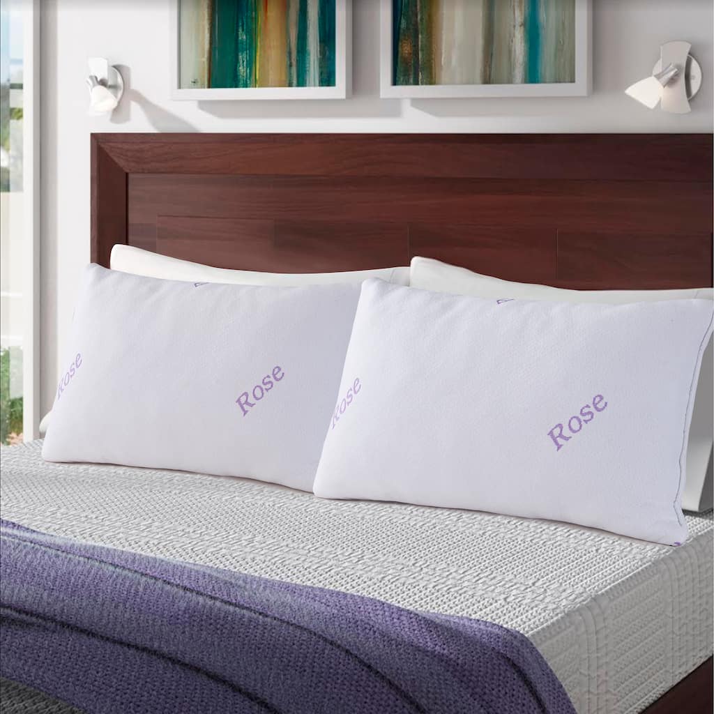 Rose Memory Foam Pillow 16" x 28"