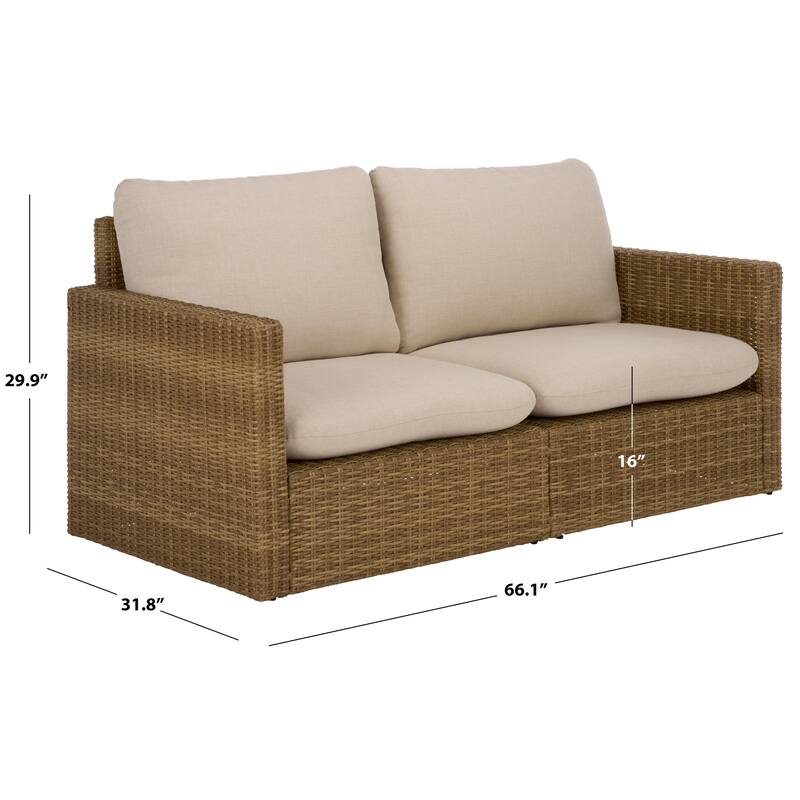 SAFAVIEH Outdoor Living Emma Sofa - 66"W x 32"D x 30"H