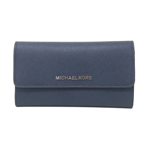 navy blue mk wallet