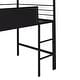 preview thumbnail 12 of 11, Metal House Bed with Slide - Twin Loft Bed with Writing Board