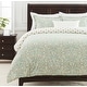 preview thumbnail 1 of 0, Chanasya Paisley Damask Ultra Soft Microfiber Duvet Cover Set Damask Sage - Full - Queen